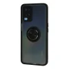 Oppo A54 4g Kılıf Montreal Yüzüklü Silikon Kapak - Siyah