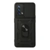 Oppo A74 4g Kılıf Pars Lens Yüzüklü Silikon - Siyah