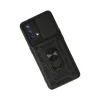 Oppo A74 4g Kılıf Pars Lens Yüzüklü Silikon - Siyah