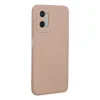 Oppo A96 Kılıf Nano İçi Kadife Silikon - Pudra