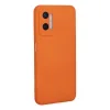 Oppo A96 Kılıf Nano İçi Kadife Silikon - Turuncu
