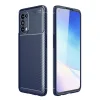 Oppo Reno 5 Kılıf Auto Focus Karbon Kapak - Lacivert