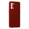 Oppo Reno 5 Pro Kılıf First Silikon - Bordo