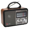 Orta Boy Retro, Nostaljik, Ahşap Tasarım Bluetooth Hoparlörlü, Şarjlı, Taşınabilir FM/AM Destekli Radyo NS-8897 (5047)