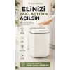 Otomatik Açılıp Kapanan Kapak Sensörlü Çöp Kutusu 20 Litre İç Hacim Geniş Büyük Boy