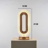 Oval Şeklinde Kristal LED Masa Lambası – Dokunmatik, 3 Renk Işık Modlu, Şarjlı Dekoratif Gece Lambası (5047)