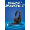 Oyuncu Kulaklığı Kulak Üstü Kablolu Stereo Mikrofonlu Yumuşak Kulak Yastığı