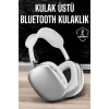 P9 Air Max Kablosuz 5.0 Mikrofonlu Bluetooth Kulaklık Beyaz Yüksek Ses Kaliteli