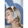 P9 Plus Kablosuz Kulak Üstü Bluetooth Kulaklık Beyaz Yüksek Ses Kaliteli