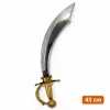 Parlak Metal Görünümlü Plastik Korsan Kılıcı 45 cm (5047)