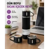 Paslanmaz Çelik 500 ml Termos Seti – 8 Saat Isı Koruma, Vakumlu, Sızdırmaz ve Taşınabilir