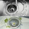 Paslanmaz Çelik Mutfak Evye Lavabo Süzgeci Lavabo Gideri Atık Gıda Tıpası (5047)