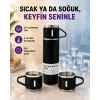 Paslanmaz Çelik Termos Seti | 500 ml Kapasite, 6-12 Saat Isı Koruma, Hediye Kutulu