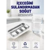 Paslanmaz Çelikten Üretilmiş Metal Buz Küpü Seti ve Buz Klipsi