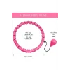 Pembe Hula Hoop Çember 24lü Hulahoop, Egzersiz Çemberi, Egzersiz