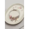 Pembe Kristal Kelebek Charmlı Bileklik