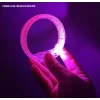 Pembe Led Işıklı Baskı Yapılabilen Pilli Bileklik Bilezik 1,5 cm Genişlik