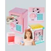 Pembe Şifreli Eğitici ATM Kasa Çocuk Kumbarası