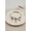 Pembe Tavşan Charmlı Bileklik