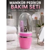 Pembe Tırnak Bakım Seti Cımbız Makas Tırnak Makası ve Törpü İçeren Kit