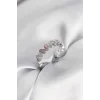 Pembe Zirkon Taşlı Kelebek Model Kadın Yüzük
