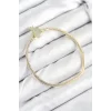Pirinç Charm Zirkon Taşlı Taç Model Gold Renk Kadın Bileklik