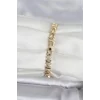 Pirinç Gold Renk Arpa Model Kadın Bileklik