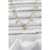 Pirinç Gold Renk Güneş Model Kadın Kolye
