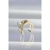 Pirinç Gold Renk İncili Ahtapot Earcuff Küpe