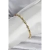 Pirinç Gold Renk Kemik Model Kadın Bileklik