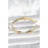 Pirinç Gold Renk Kutup Yıldızı Model Kadın Kelepçe Bileklik