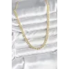Pirinç Gold Renk Sıralı Topçuk Model Kadın Kolye