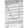 Pirinç Gold Renk Sıralı Yıldız Kadın Kolye