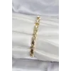 Pirinç Gold Renk Sütun Model Kadın Bileklik