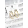 Pirinç Gold Renk Vintage Kadın Küpe