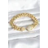 Pirinç Gold Renk VIP Exclusive Seri Gurmet Model Kadın Bileklik
