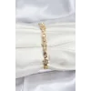 Pirinç Gold Renk VIP Seri Yıldız Model Zirkon Taşlı Kadın Bileklik