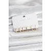 Pirinç Gold Renk Yılan Model Kadın Küpe Seti