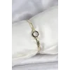 Pirinç Gold Renk Zirkon Taşlı Kadın Bileklik