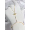 Pirinç Gold Renk Zirkon Taşlı Kutup Yıldızı Model Şahmeran
