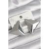 Pirinç Gümüş Renk 3D Üçgen Model Kadın Küpe