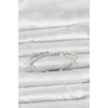 Pirinç Gümüş Renk Baget Zirkon Taşlı Kadın Bileklik