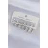 Pirinç Gümüş Renk Dikdörtgen Model Küpe Seti