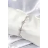 Pirinç Gümüş Renk Halley Yıldız Model Kadın Bileklik