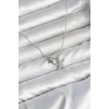 Pirinç Gümüş Renk Minimal Yıldız Model Kadın Kolye