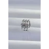 Pirinç Gümüş Renk Yonca Earcuff Küpe