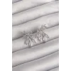 Pirinç Gümüş Renk Zirkon Taşlı Fiyonk Küpe