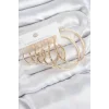 Pirinç Halka Model Gold Renk Kadın Set Küpe