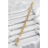 Pirinç Nazar Model Zirkon Taşlı Gold Renk VİP Seri Kadın Bileklik
