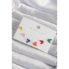 Pirinç Rengarenk Mineli Minimal Kelebek Küpe Seti